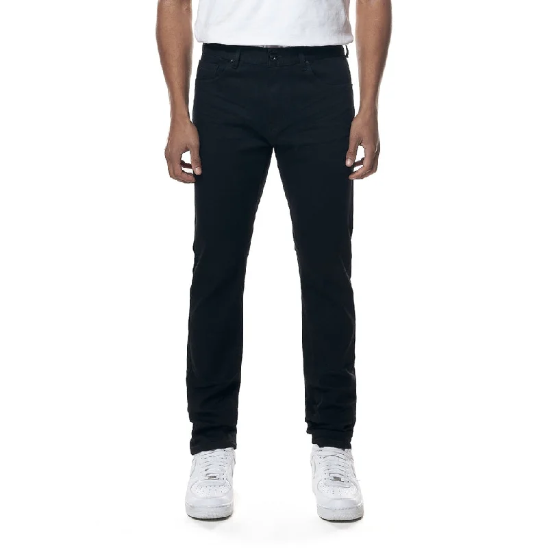 Men's Straight-Leg Jeans in Dark WashSlim Essential Jeans - Jet Black