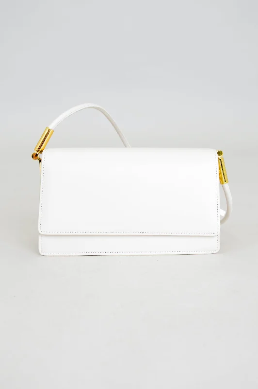 Men's Zippered Pants for SecurityLina Bag, White, Leather