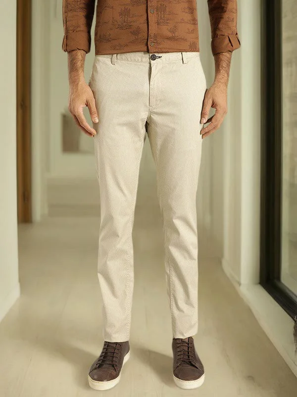 Men's Chino Shorts for Warm WeatherMen Brooklyn Fit Polyester Blend Trouser
